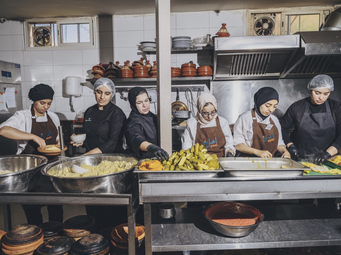 The team at Amal Gueliz Center