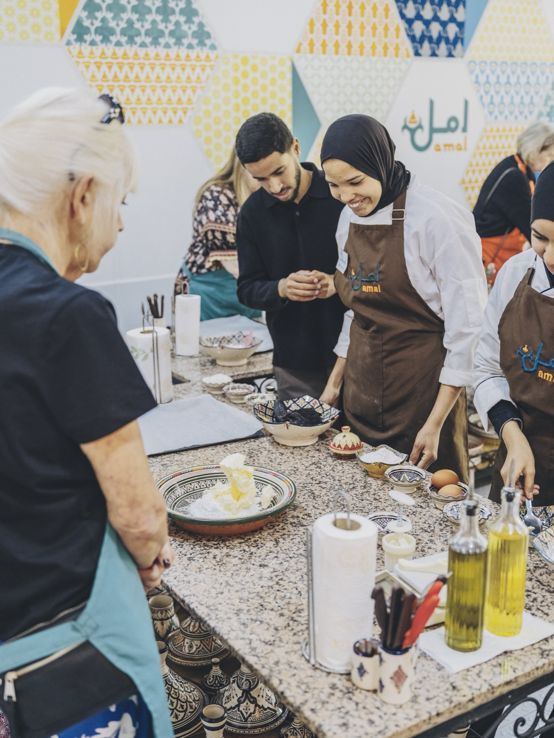 A hands-on cooking class at Amal's Marrakech kitchen